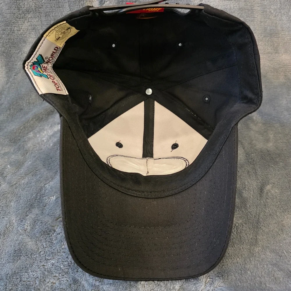 VTG 2000 Bud Light Rodeo Snapback Hat Cap Anheuser-Busch Top of The World Black